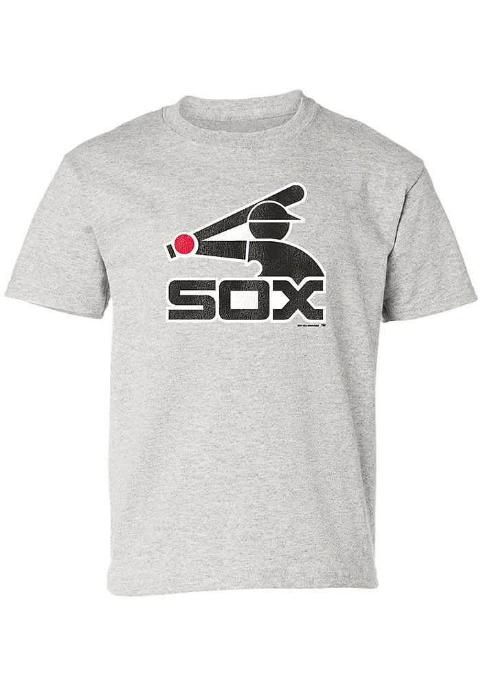 Chicago White Sox Youth Grey Throwback Short Sleeve T-Shirt