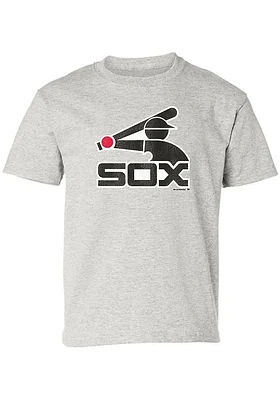 Chicago White Sox Youth Grey Throwback Short Sleeve T-Shirt