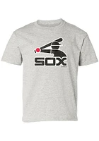 Chicago White Sox Youth Grey Throwback Short Sleeve T-Shirt