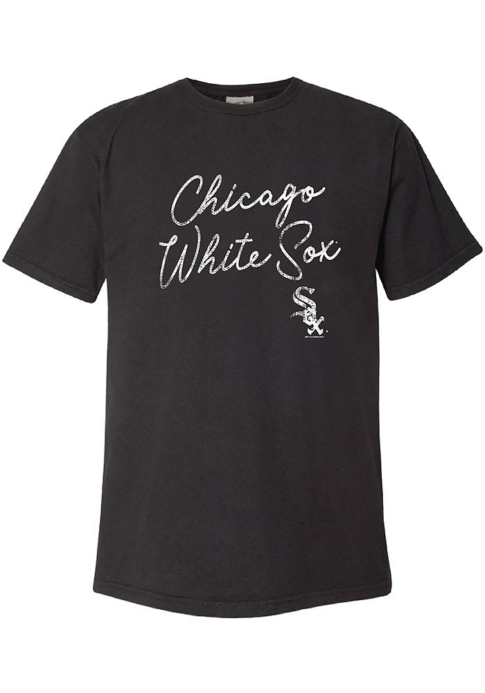 Chicago White Sox Womens Black New Basic Short Sleeve T-Shirt