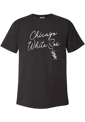 Chicago White Sox Womens Black New Basic Short Sleeve T-Shirt