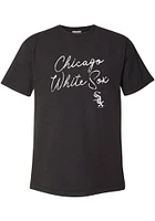 Chicago White Sox Womens Black New Basic Short Sleeve T-Shirt