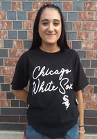 Chicago White Sox Womens Black New Basic Short Sleeve T-Shirt