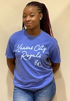 Kansas City Royals Womens Blue New Basic Short Sleeve T-Shirt