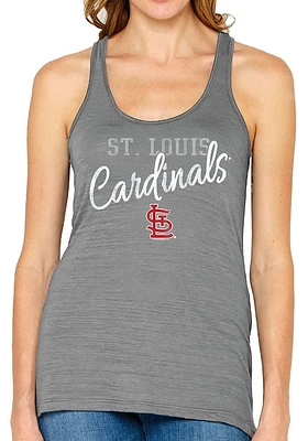 St Louis Cardinals Womens Grey Multicount Tank Top