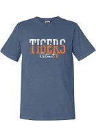 Detroit Tigers Womens Blue Block Short Sleeve T-Shirt