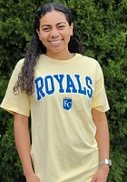 Kansas City Royals Womens Yellow Block Short Sleeve T-Shirt