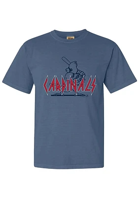 St Louis Cardinals Womens Blue Batting Short Sleeve T-Shirt