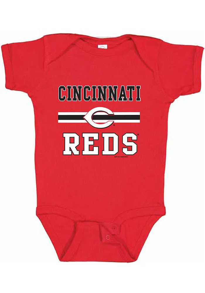 Cincinnati Reds Baby Red Home Team Short Sleeve One Piece