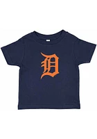 Detroit Tigers Infant Primary Logo Short Sleeve T-Shirt Navy Blue