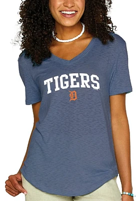 Detroit Tigers Womens Navy Blue Great Short Sleeve T-Shirt