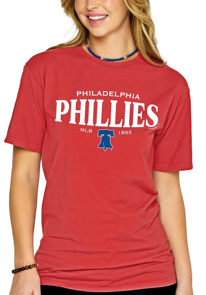 Philadelphia Phillies Womens Pigment Short Sleeve T-Shirt