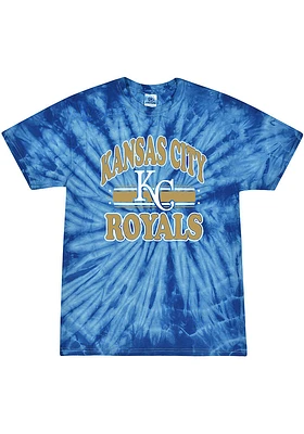 Kansas City Royals Womens Blue Tie Dye Short Sleeve T-Shirt
