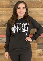 Chicago White Sox Womens Black Script LS Tee