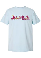 St Louis Cardinals Womens Light Blue Evolution Short Sleeve T-Shirt