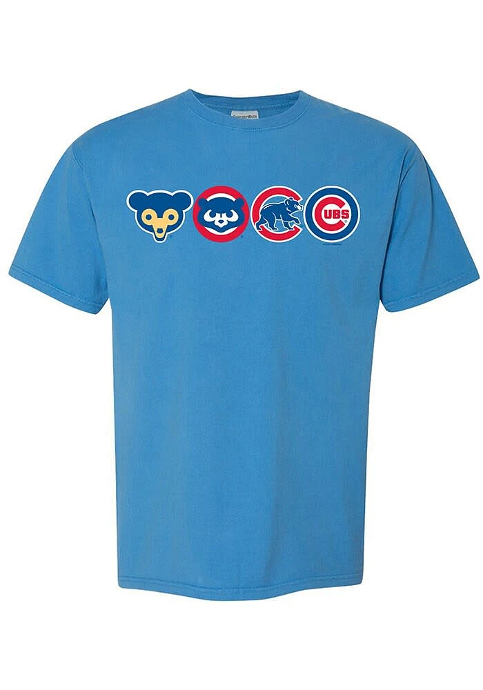 Chicago Cubs Womens Light Blue Classic Short Sleeve T-Shirt