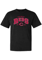 Cincinnati Reds Womens Black CC Short Sleeve T-Shirt