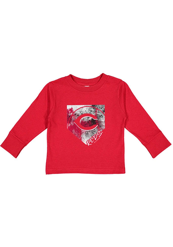 Cincinnati Reds Toddler Red Home Field Long Sleeve T-Shirt