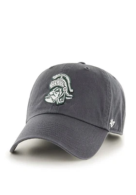 47 Michigan State Spartans Logo Clean Up Adjustable Hat - Charcoal