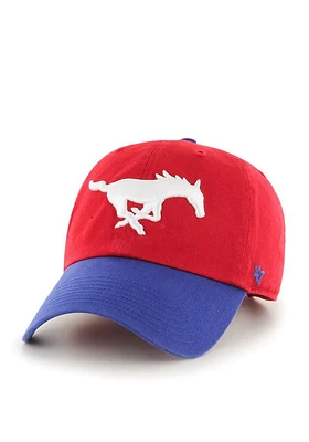47 SMU Mustangs Clean Up Adjustable Hat - Red