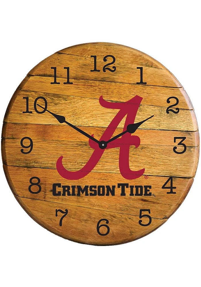 Alabama Crimson Tide Team Logo Wall Clock