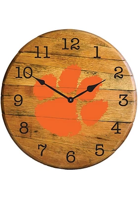 Clemson Tigers Team Logo Wall Clock