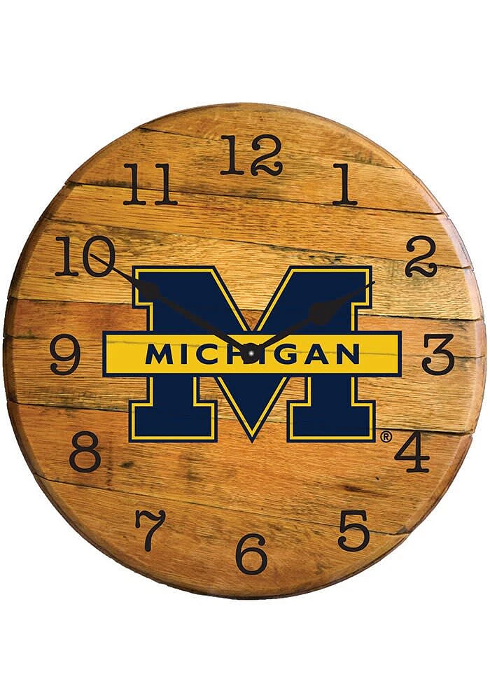 Michigan Wolverines Team Logo Wall Clock