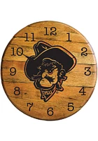 Oklahoma State Cowboys Team Logo Wall Clock