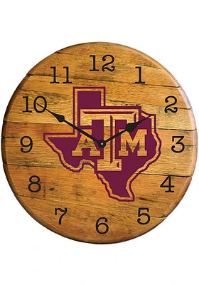 Texas A&M Aggies State Logo Wall Clock