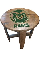 Colorado State Rams Team Logo Brown End Table