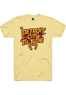 Rally Detroit City FC Gold Til I Die Short Sleeve Fashion T Shirt