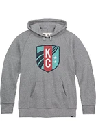 Rally KC Current Mens Grey Primary Logo Fashion Hood