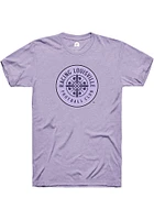 Rally Racing Louisville Lavender Primary Crest Short Sleeve Fashion T Shirt