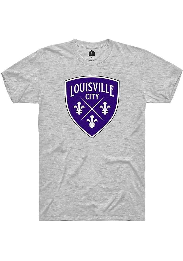 Rally Louisville City FC Ash Primary Logo Short Sleeve T Shirt