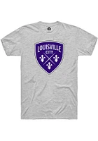 Rally Louisville City FC Ash Primary Logo Short Sleeve T Shirt