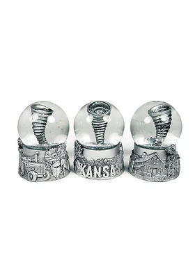 Kansas Pewter Tornado 65mm Water Globe