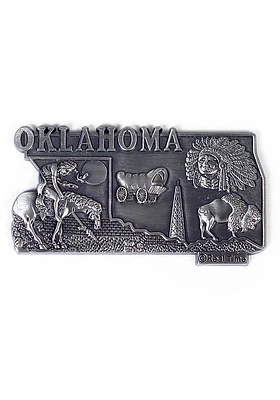 Oklahoma Metal Collage Magnet