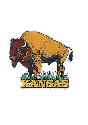 Kansas Buffalo Shape Magnet