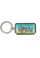 Kansas Greetings Keychain - White