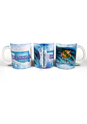 Oklahoma state-themed Ceramic Mug - Blue