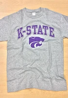 K-State Wildcats Grey Arch Short Sleeve T Shirt