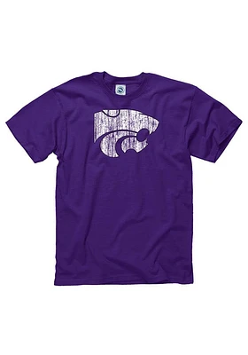 K-State Wildcats Distressed Short Sleeve T Shirt