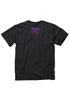 K-State Wildcats Black Basic Short Sleeve T Shirt