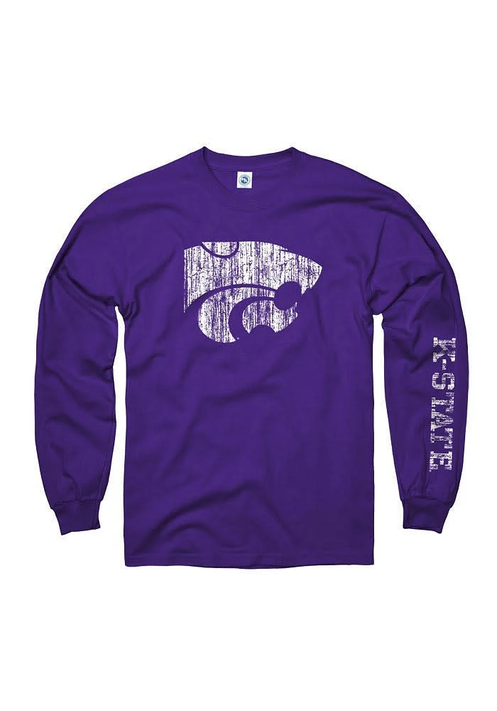 K-State Wildcats Distressed Long Sleeve T Shirt
