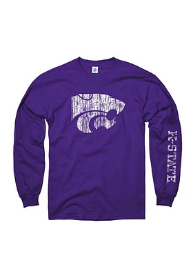 K-State Wildcats Distressed Long Sleeve T Shirt