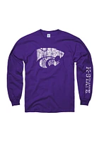 K-State Wildcats Distressed Long Sleeve T Shirt