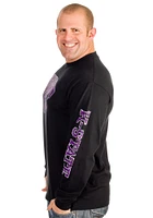 K-State Wildcats Black Distressed Long Sleeve T Shirt