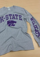 K-State Wildcats Grey Arch Long Sleeve T Shirt