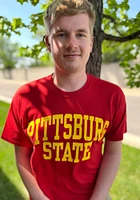 Pitt State Gorillas Red Arch Short Sleeve T Shirt