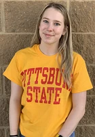 Pitt State Gorillas Gold Arch Short Sleeve T Shirt